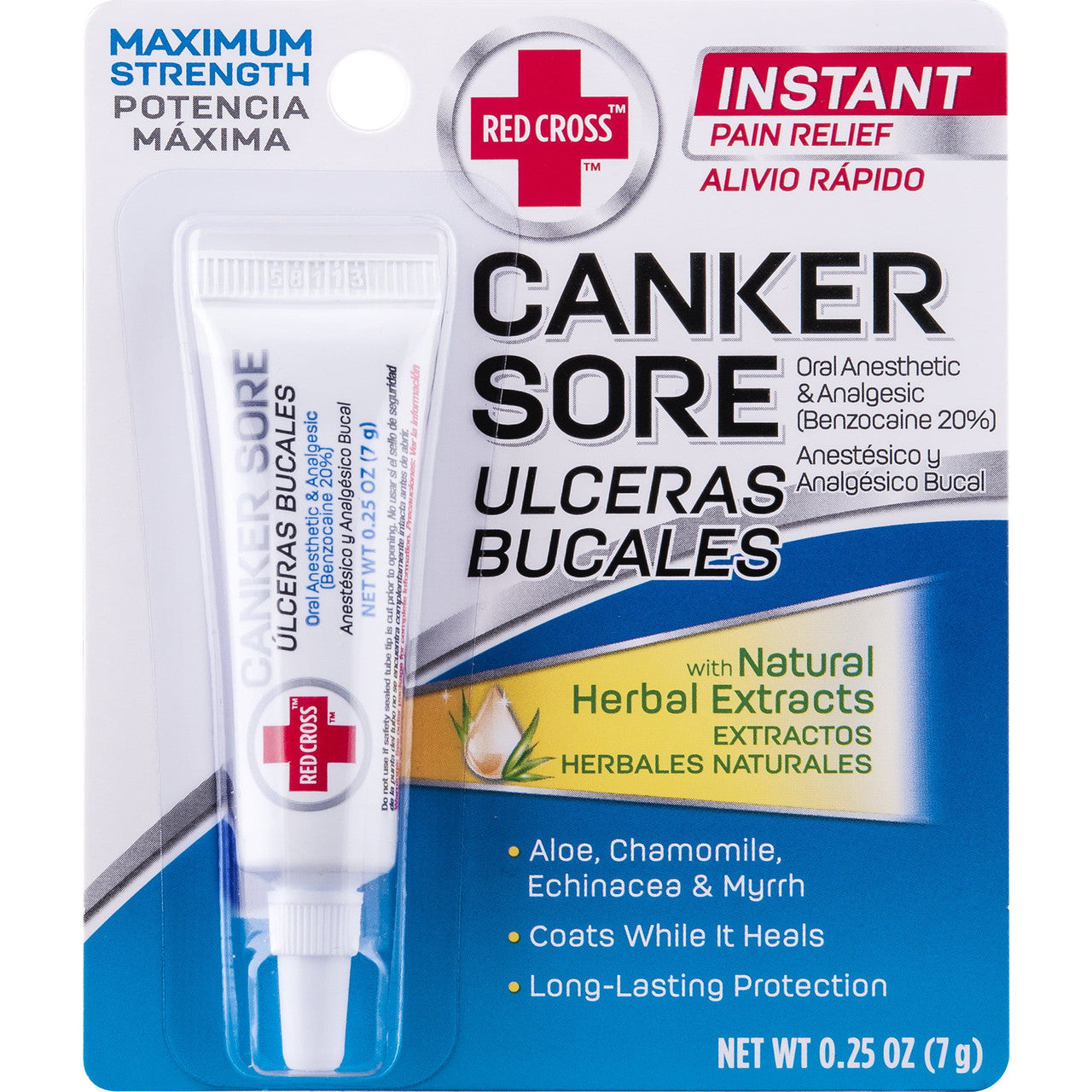 Red Cross Canker Sore Medication, 0.25 Oz